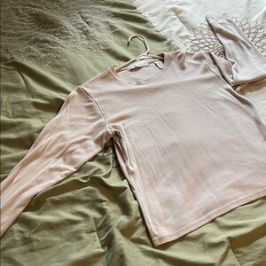 Valerie Stevens Light Tan Long Sleeve Top